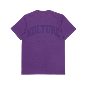 Global Puff Print Tee (Purple)