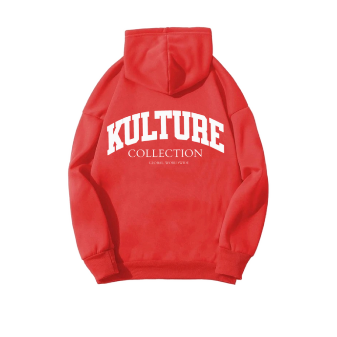 RED Global PUFF PRINT Hoodie