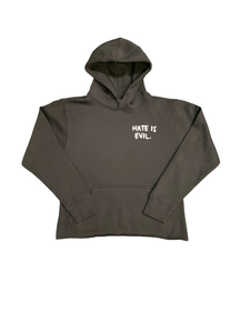 HATE crop hoodie