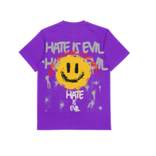 Load image into Gallery viewer, Hate is Evil Tee (Purple)