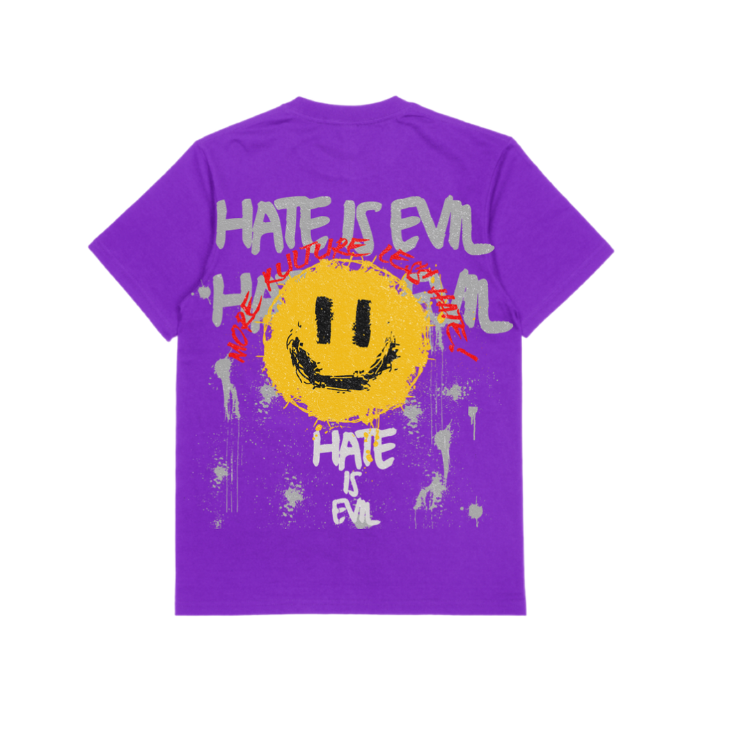 Hate is Evil Tee (Purple)