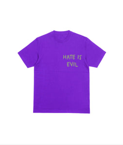 Hate is Evil Tee (Purple)