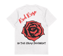 Load image into Gallery viewer, Red Rose (white) Tee