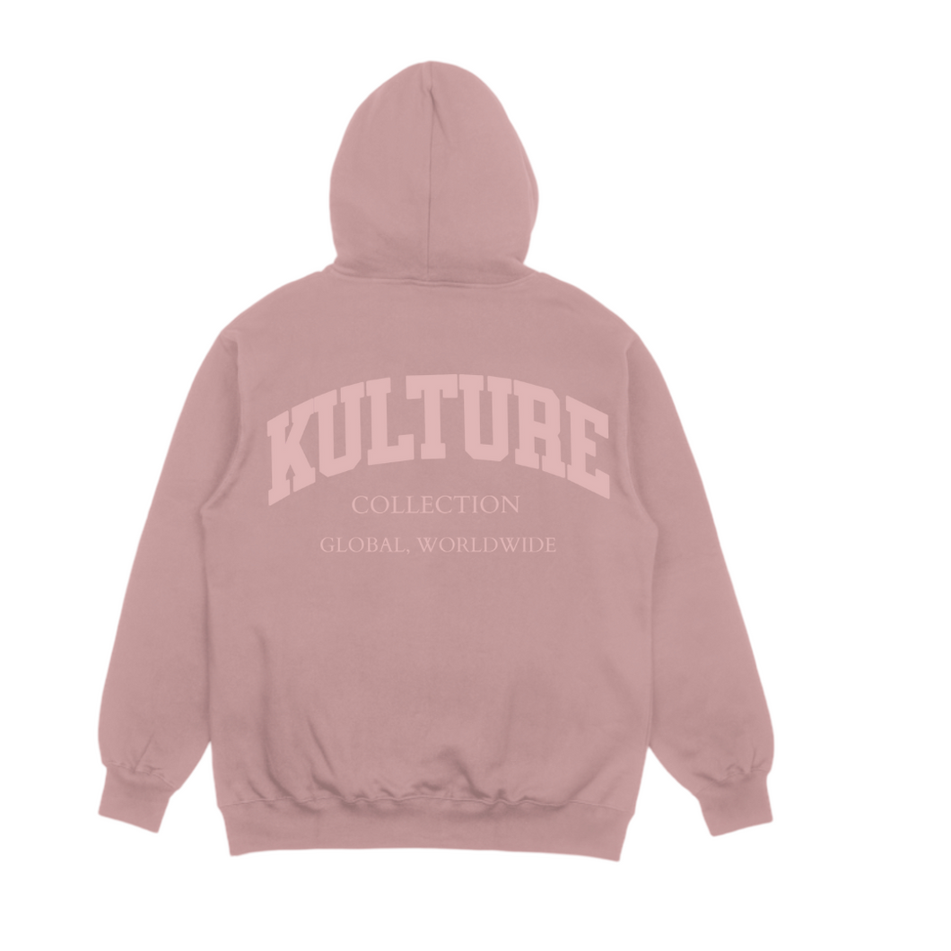 Mauve Global PUFF PRINT Hoodie