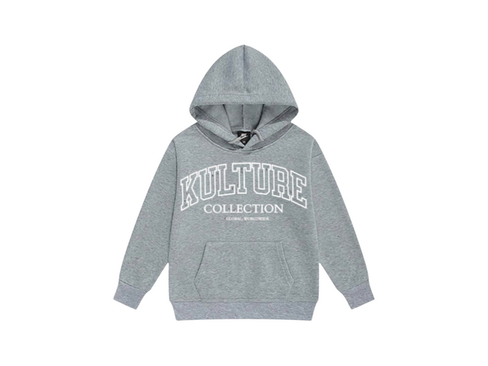 GLOBAL GREY HOODIE (HEAVYWEIGHT)